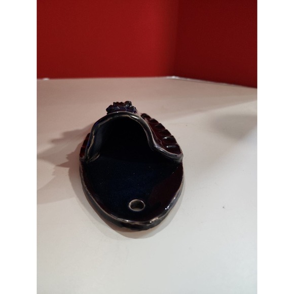 Vtg Blue Ceramic Handmade Icelandic Lava wall hanging - Picture 8 of 12